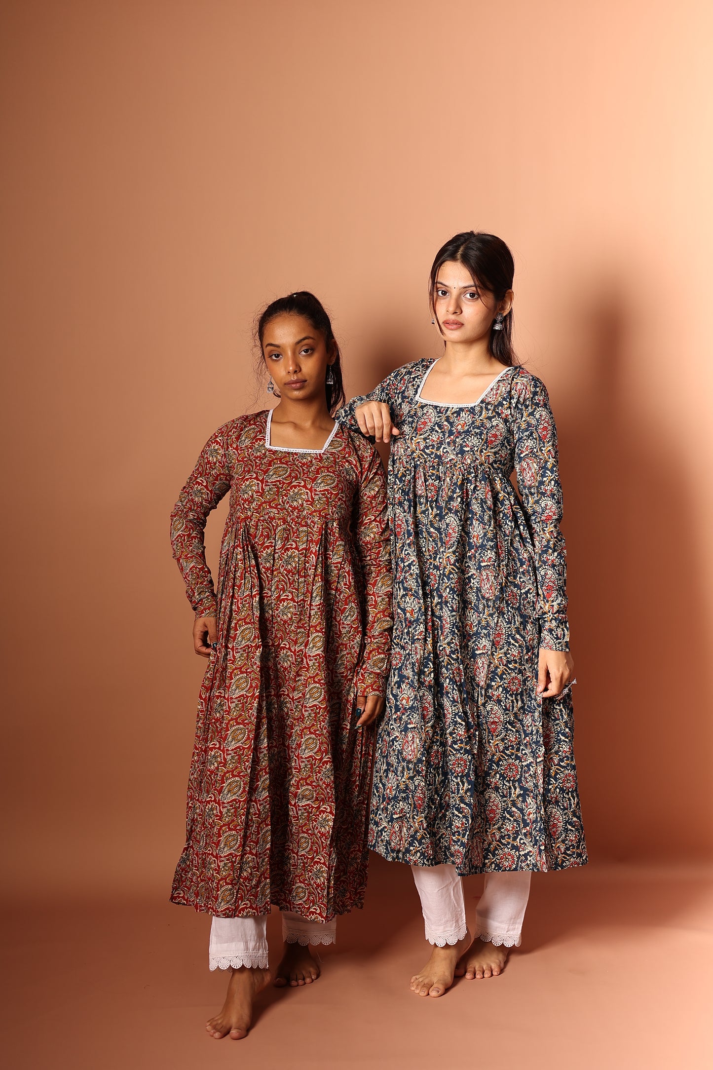 Blue Anarkali Kurta Set