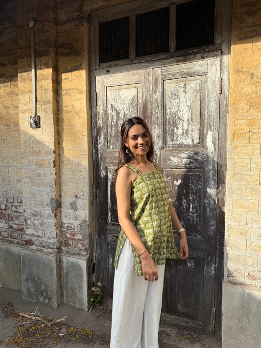 Ahaana Kurti in Green